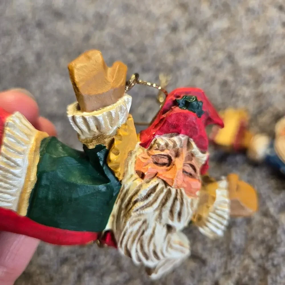 David Frykman Santa Christmas Ornaments. Lot Of‎ 2